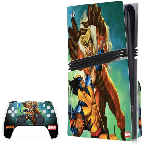 Marvel X-Men Wolverine Vs Sabretooth PlayStation PS5 Skins